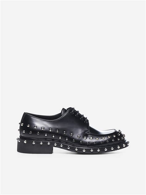 prada studded derby shoes|prada men's lace up shoes.